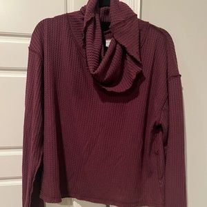 Free People Cowl Neck Sweater